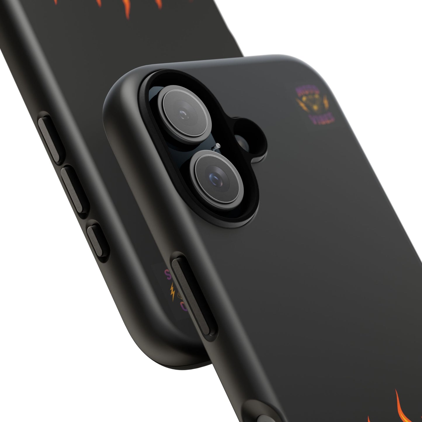 Moto Vibes Phone Case, Tough Phone Cover, Motorcycle Lover Gift, Biker Accessories, Flames Design, Cool Phone Protector