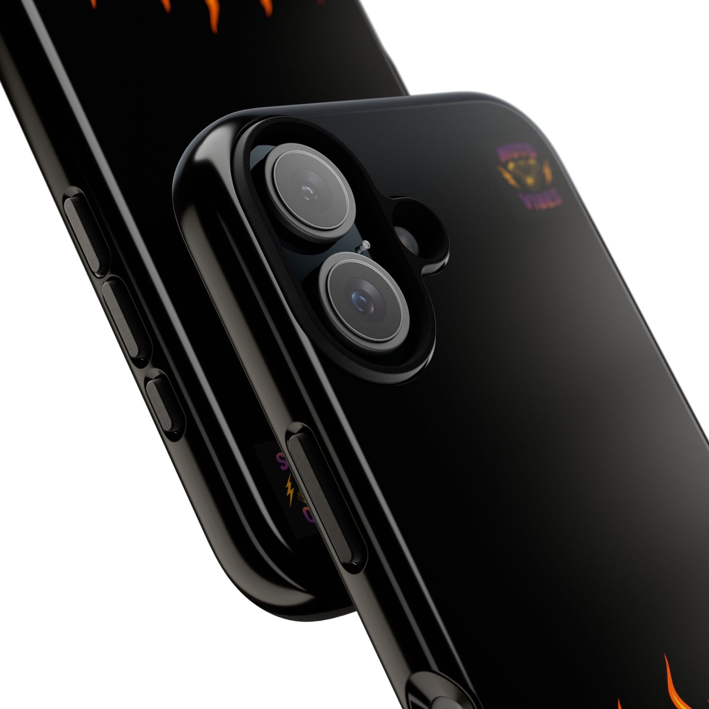 Moto Vibes Phone Case, Tough Phone Cover, Motorcycle Lover Gift, Biker Accessories, Flames Design, Cool Phone Protector