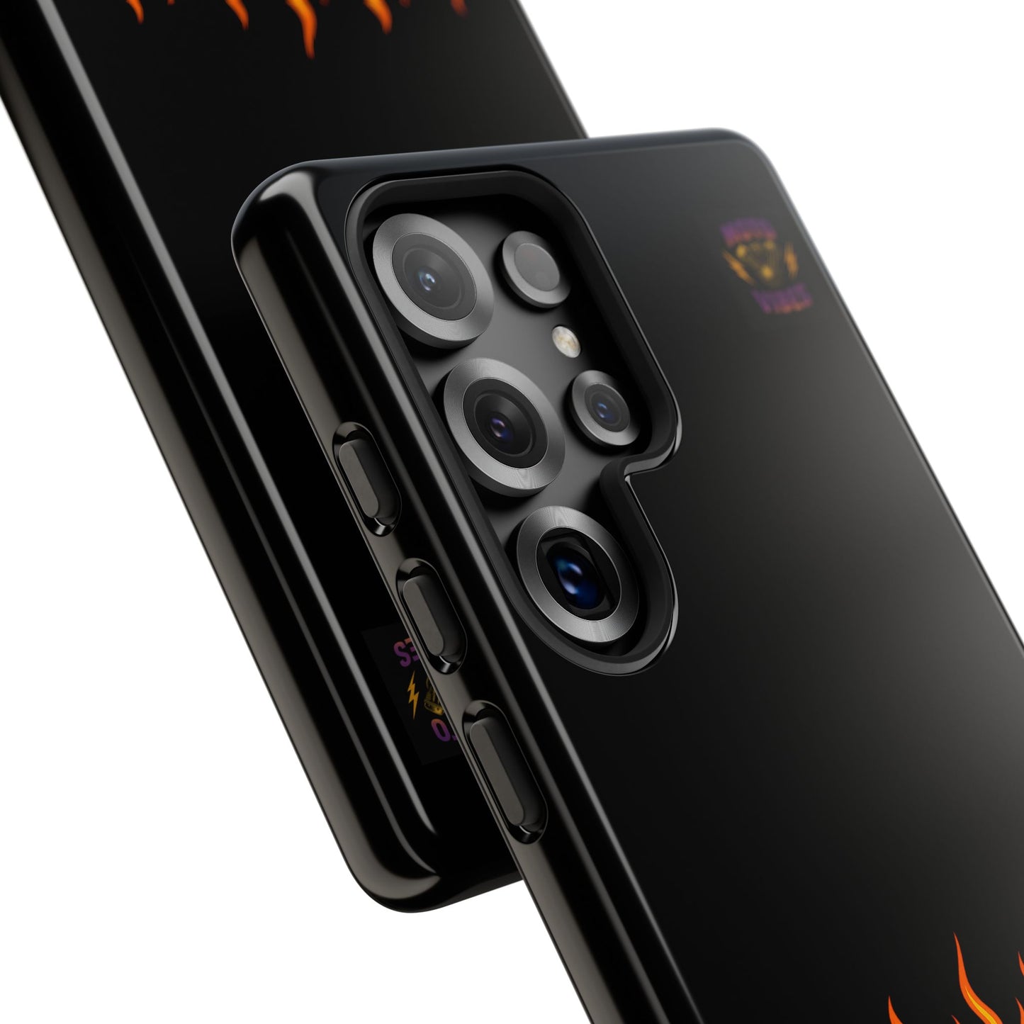 Moto Vibes Phone Case, Tough Phone Cover, Motorcycle Lover Gift, Biker Accessories, Flames Design, Cool Phone Protector