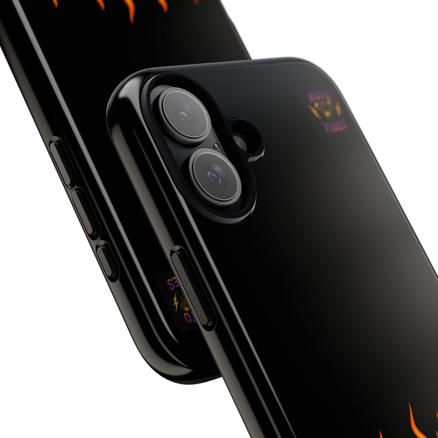 Moto Vibes Phone Case, Tough Phone Cover, Motorcycle Lover Gift, Biker Accessories, Flames Design, Cool Phone Protector