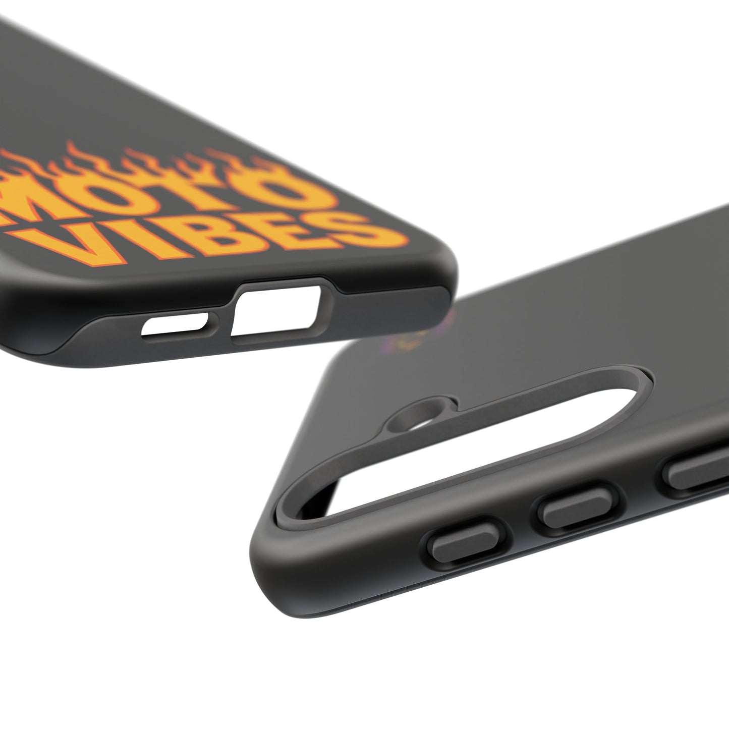 Moto Vibes Phone Case, Tough Phone Cover, Motorcycle Lover Gift, Biker Accessories, Flames Design, Cool Phone Protector