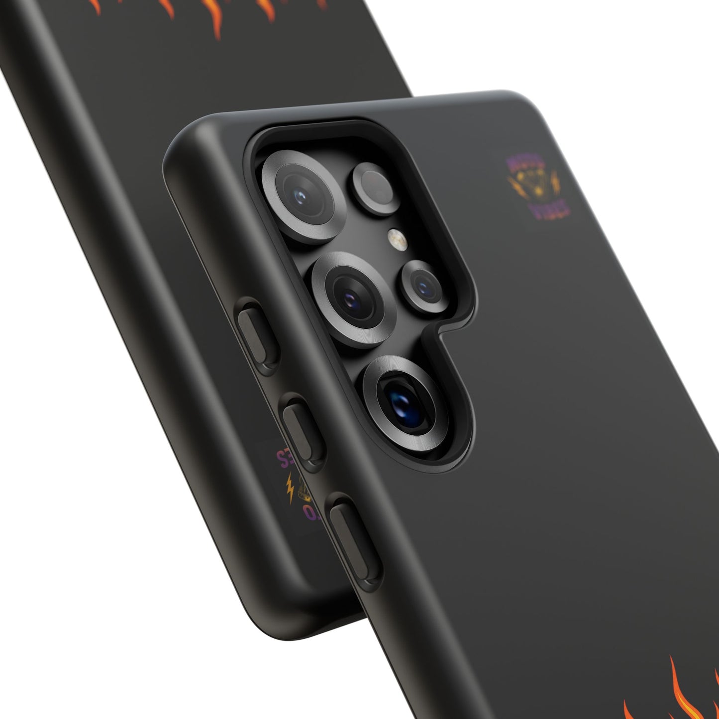 Moto Vibes Phone Case, Tough Phone Cover, Motorcycle Lover Gift, Biker Accessories, Flames Design, Cool Phone Protector