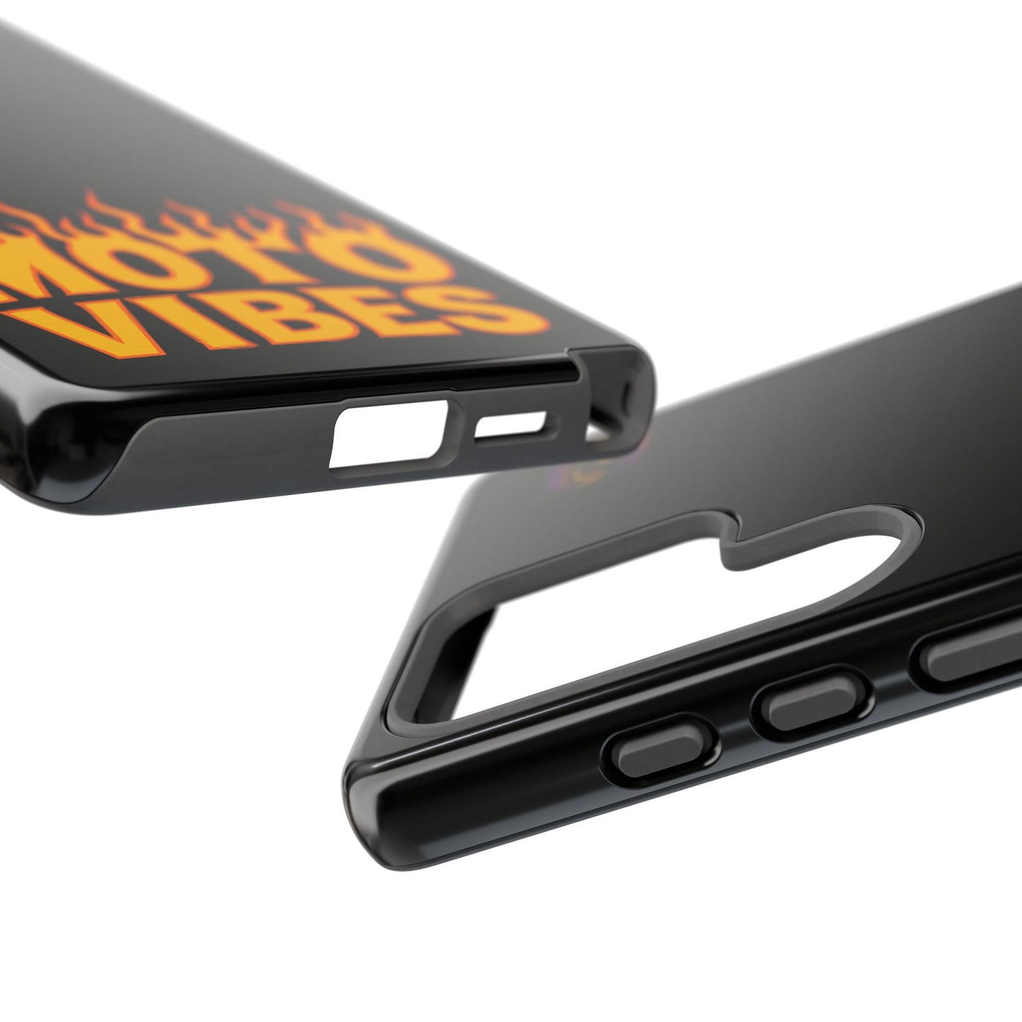 Moto Vibes Phone Case, Tough Phone Cover, Motorcycle Lover Gift, Biker Accessories, Flames Design, Cool Phone Protector
