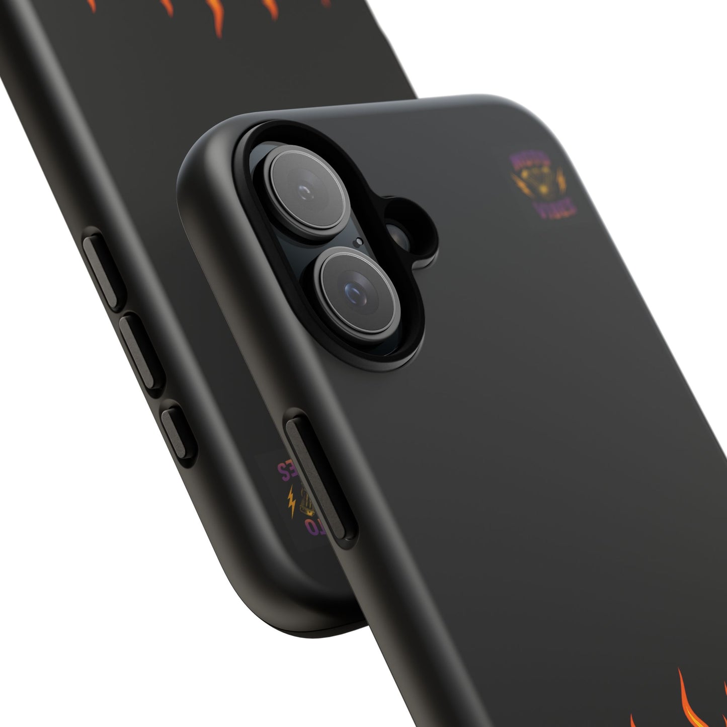Moto Vibes Phone Case, Tough Phone Cover, Motorcycle Lover Gift, Biker Accessories, Flames Design, Cool Phone Protector
