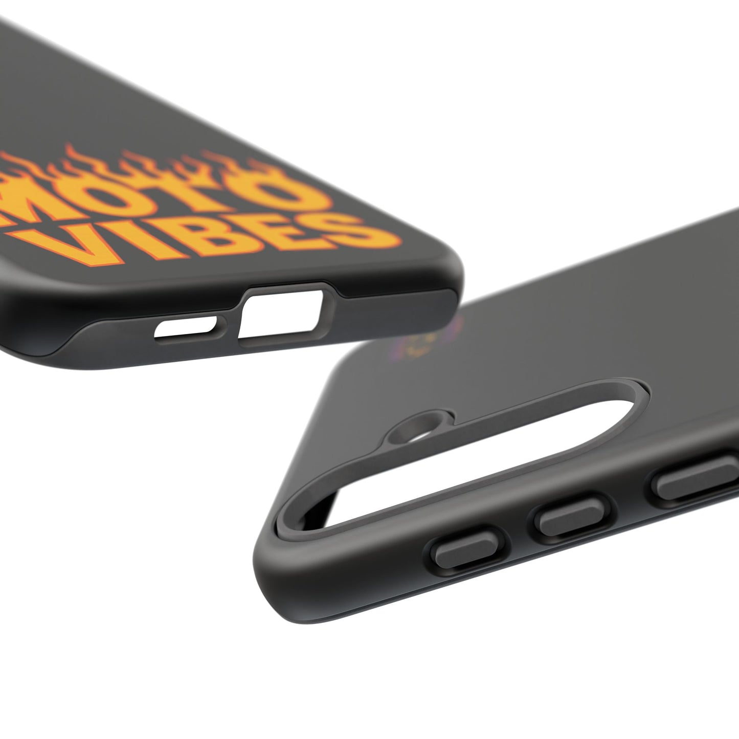 Moto Vibes Phone Case, Tough Phone Cover, Motorcycle Lover Gift, Biker Accessories, Flames Design, Cool Phone Protector