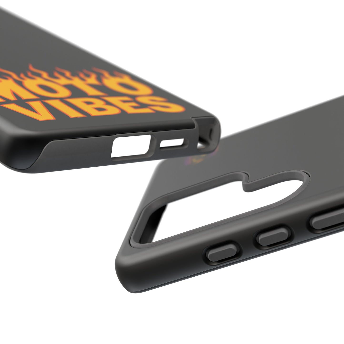 Moto Vibes Phone Case, Tough Phone Cover, Motorcycle Lover Gift, Biker Accessories, Flames Design, Cool Phone Protector