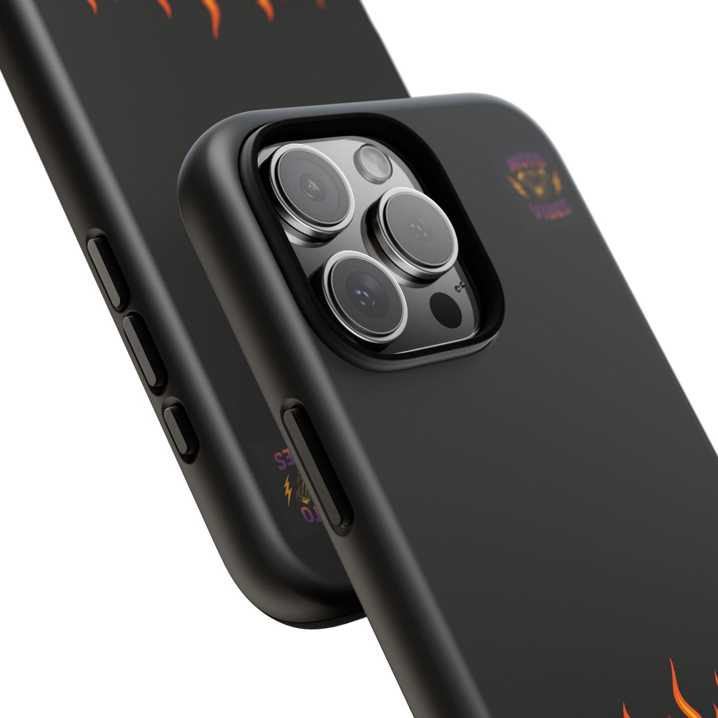 Moto Vibes Phone Case, Tough Phone Cover, Motorcycle Lover Gift, Biker Accessories, Flames Design, Cool Phone Protector
